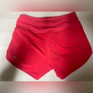 Lululemon Speed Up High-Rise Short 2.5” in ‘Glaze Pink’